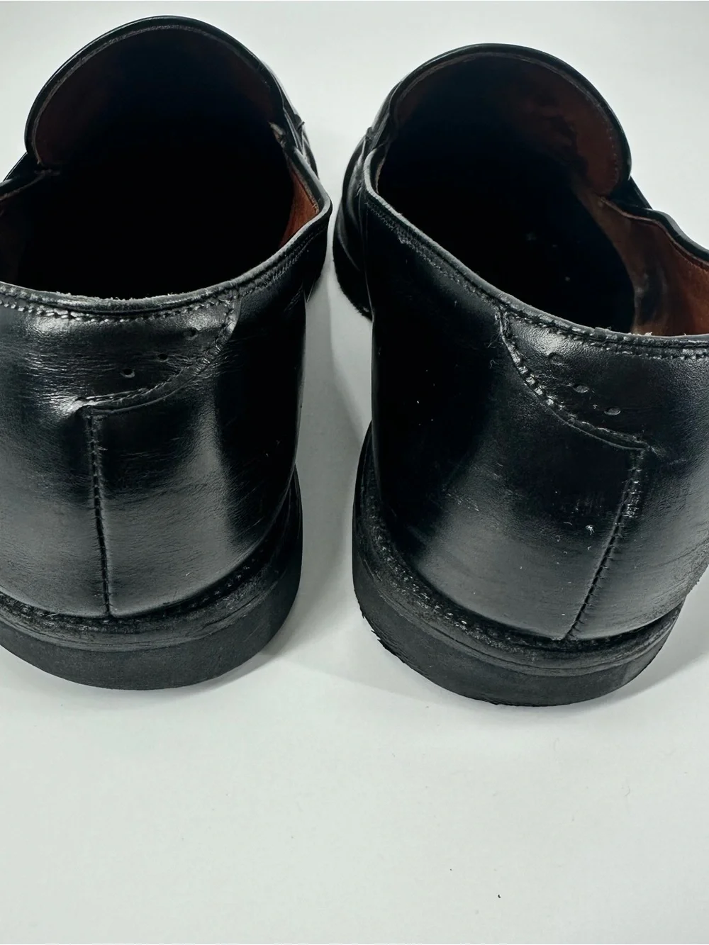 Allen Edmonds Burbank Black Leather Metal Bit Loafer Dress Shoes Slip-On 9.5 E